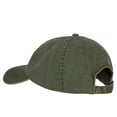 thumbnail image 3 of Number 1 Dad Outline Embroidered Big Size Washed Cap - Olive XL-3XL, 3 of 5