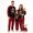 Red Black Plaid-Letters, variant on RUINIXCW Christmas Pajamas for Family Matching Xmas PJS Set Holiday Jammies Letter Christmas Hat Print Long Sleeve Tops and Plaid Pants Mommy and Me Christmas Outfits Sleepwear