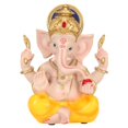 thumbnail image 1 of Estatua india de Ganesha, elefante, dios hindú, escultura de resina decorativa, elefante indio, adorno de Dios para el jardín del hogar, colorido, 1 of 5