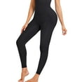 thumbnail image 3 of yuksok Compression Legging Tights for Women Body Shaper Stylish and comfortable shaping L Black, 3 of 9