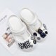 thumbnail image 5 of Linda pajarita a cuadros negra con flor de zapato extraíble (sin zapatos), decoración con dije de osito de peluche, dije con purpurina y regalo para cumpleaños de damas, 5 of 5