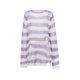 thumbnail image 2 of Sunloudy Camisa ahuecada para mujer, manga larga, cuello redondo, corte a rayas, tejido, informal, fiesta, otoño, primavera, tops Sunloudy  Tamaño medio, 2 of 8