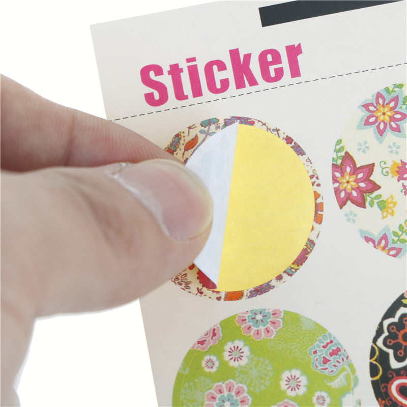 60pcs Floral Paper Label Sticker Seal Stickers for DIY Gift Cookie PackagingZCGA 