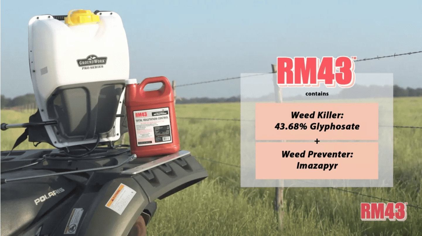 RM43 32 oz. Total Vegetation Control Weed Preventer Concentrate with Glyphosate and Imazapyr