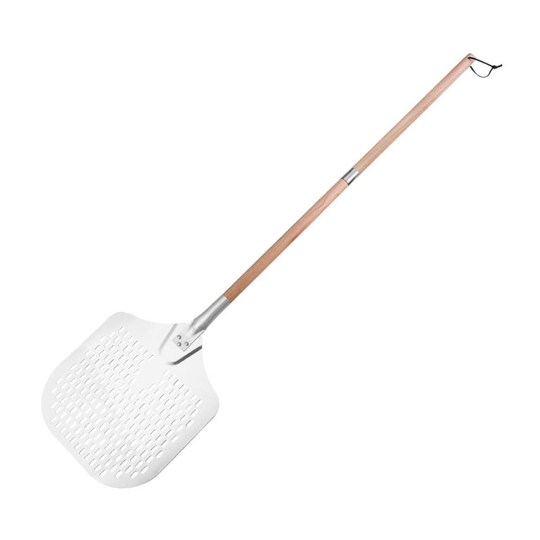 Aluminum Metal Pizza Peel Pizza Spade Easy to Use Pizza Spade Cutting Board Oven Kitchen Baking Tools Wooden Handle Pizza Paddle Durable 132.7cm