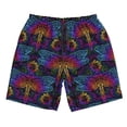 thumbnail image 3 of Uemuo Indian Mandalas Dragonfly Pattern Men's Swim Trunks Hawaiian Beach Bathing Suit Swimsuits Beach Quick-Dry Shorts with Pockets-Medium, 3 of 9