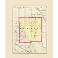 thumbnail image 2 of Walling 12x14 White Modern Wood Framed Museum Art Print Titled - Gladwin Michigan - Walling 1873, 2 of 4