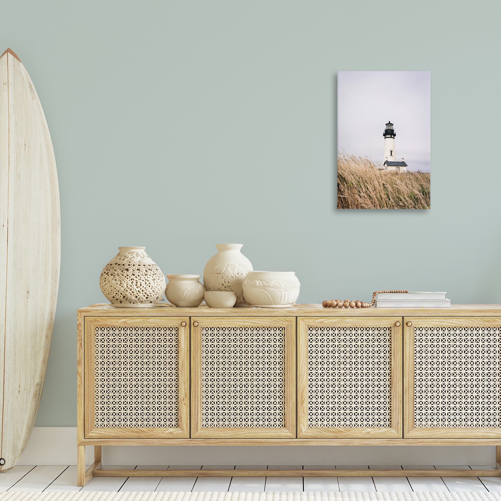 Stupell Industries Peaceful Lighthouse Scenery Landscape & Nature Photography Wrapped Canvas Art Print Wall Art, 20 x 30