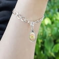 thumbnail image 3 of Taters Not Haters Tots Funny Humor Antiqued Bracelet Pendant Zipper Pull Oval Charm with Lobster Clasp, 3 of 4