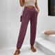 thumbnail image 3 of Stylish Women's Home Pants High Waist Loose Cuff Casual Trousers, 3 of 5