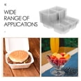 thumbnail image 3 of 100 cajas rectangulares transparentes para pasteles, recipiente de plástico para pasteles con tapas para panecillos suizos y postres pequeños, ideal para almacenamiento y transporte de alimentos, 3 of 6