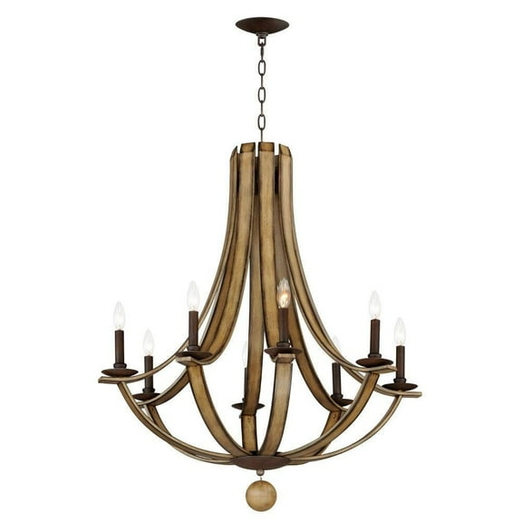 8 Light Chandelier-36 inches Tall and 32 inches Wide Bailey Street Home 93-Bel-4964637