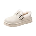 thumbnail image 2 of Willtoo Women's Fashionable Cotton Shoes, Adjustable Metal Buckle Slip On Winter Loafers, Warm and Thick-Soled Snow Boots, Non-Slip Walking Casual Shoes, 2 of 5