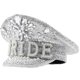 thumbnail image 1 of Bride Hat Pearls Captain Hat Encrusted Rhinestones Delicate BRIDE Banner Diamond-studded Hand Beading Hat Heavy Duty, 1 of 4