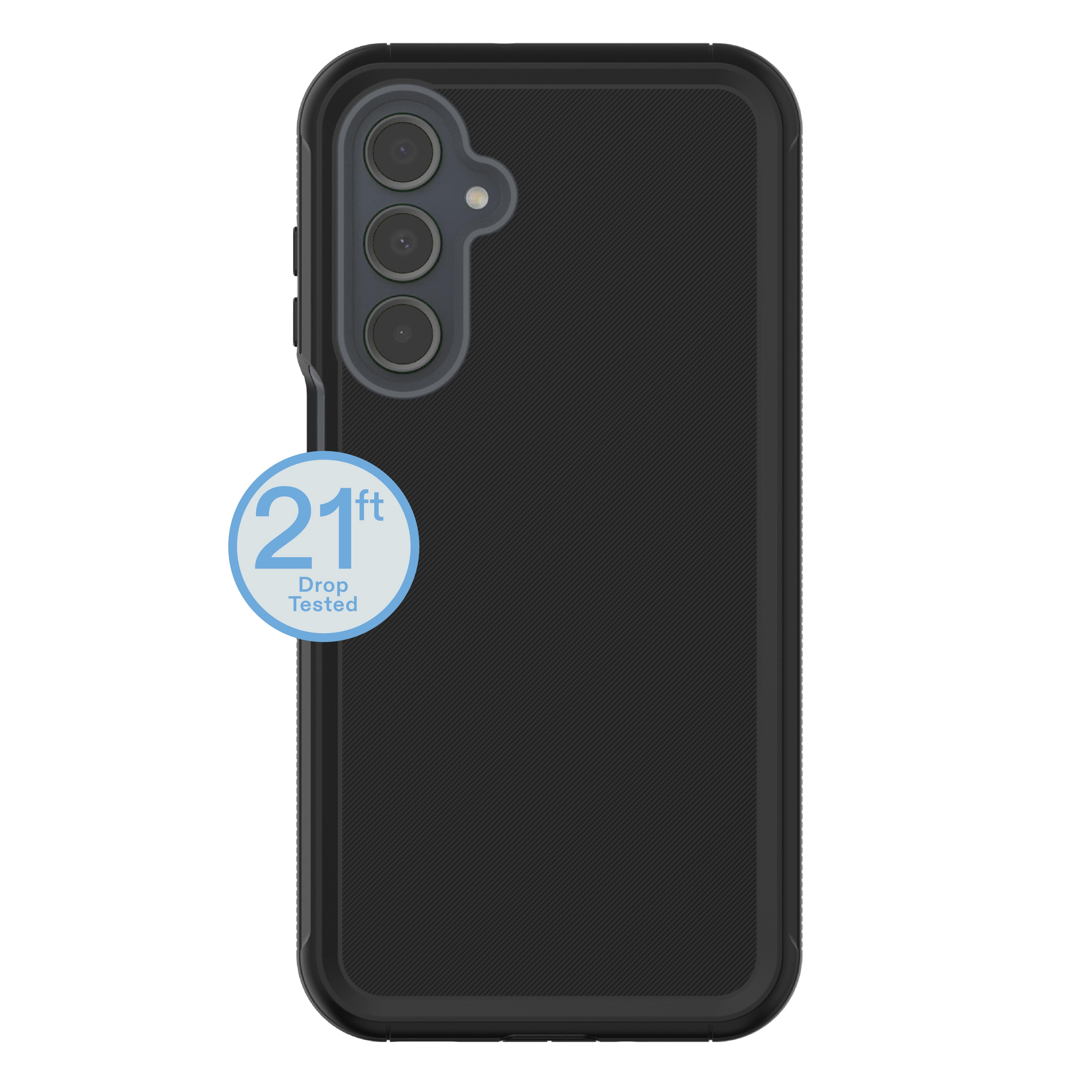 onn Rugged Phone Case for Samsung Galaxy A16 5G - Black/Gray