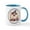 White/Blue Inside, variant on CafePress - Halloween Witch Puppy Dog Mugs - 11 oz Ceramic Mug - Novelty Coffee Tea Cup