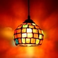 thumbnail image 2 of Lámpara colgante de techo con diseño de mosaico de luz colgante de estilo 4 4 Sunnimix Pantalla de lámpara, 2 of 8
