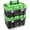 Green, variant on Auto Dynasty 17-Inch Tool Box Organizer Toolboxes Storage with Removable Tray and Portable Handle for Garage Workshop Home Office Car Trunk, Black