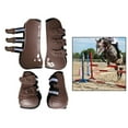 thumbnail image 4 of Botas de Tendón de Caballo Macarena PU Shell Protección para Competencia Trasero Marrón XL, 4 of 5