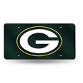 thumbnail image 1 of Placa de Matrícula Metálica Láser NFL Green Bay Packers Rico Industries 6 x 12, 1 of 3