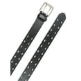 thumbnail image 2 of Time and Tru Women's Double Prong Perforated Belt, Black, 2 of 3
