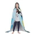 thumbnail image 3 of Honeii French Bulldog Dog in a Bathtub Print Poncho Cape, Cloak Coat, Snuggly Hooded Wearable Blanket, Hooded Cape For Teenagers,Halloween Costumes-Small, 3 of 7