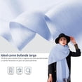 thumbnail image 4 of Bufanda Bluelander de Invierno para Mujer, Azul claro, 4 of 5