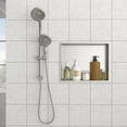 thumbnail image 3 of 19" x 15" Stainless Steel Shower Niche, Brushed Nickel, 3 of 9
