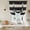 Black, variant on Black White Striped Tie Up Curtains 45 Inches Long, Kitchen Window Curtains Over Sink, Farmhouse Vintage Shabby Chic Wood Grain Small Window Curtains Balloon Curtains Valances for Bedroom 34"x45"