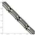 thumbnail image 6 of Chisel Stainless Steel Brushed and Polished with Cable Inlay Link Bracelet - 9", 6 of 8