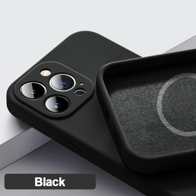 Coque en silicone liquide Magsafe pour iPhone, étuis de charge magnétiques sans fil, coque Poly XS MAX, 15, 14, 13, 12, 11 Pro Max, mini, 8 Plus