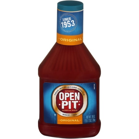 (3 Pack) Authentic Open Pit Original Barbecue Sauce 28 oz Squeeze Bottle (3 pack)