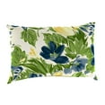 thumbnail image 6 of Jordan Manufacturing 12" x 18" Rebecca Asparagus Green Floral Rectangular Outdoor Lumbar Throw Pillow (2 Pack), 6 of 12