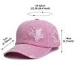 thumbnail image 3 of Women Cowboy Star Printing Sun All Baseball Hat, 3 of 5