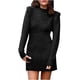 thumbnail image 2 of Puntoco Suéter Mujer Otoño E Invierno Casual Suelto Cálido Color Sólido Manga Larga Cuello Redondo Manga Larga Vestido Suéter Sexy Liquidación De Navidad Puntoco Puntoco-5248, 2 of 5