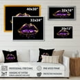 thumbnail image 4 of Designart "Gold Lips Of Luxury III" Fashion Wall Art For Kitchen, 4 of 5