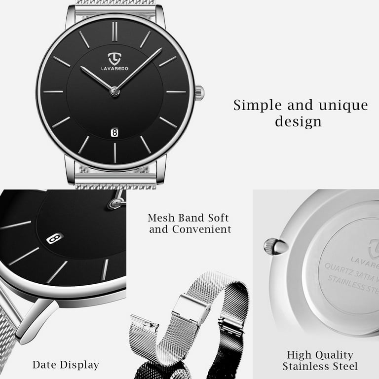 Men Minimalist Watches Fashion Quartz Wrist Watch for Men Analog