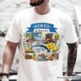thumbnail image 2 of Artistic Hawaii State Themes and Landmarks T-Shirt, Tee for History and Travel Lovers, 2 of 6