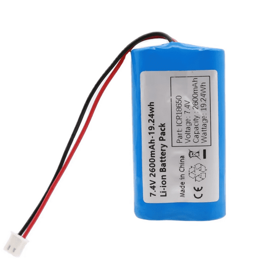 Rechargeable 7.4V 2600mAh Lithium Ion Battery Pack 7.4V 2.6AH Li-ion Battery Pack For LED Light