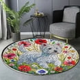 thumbnail image 6 of Round Area Rug, West Highland White Terrier Non-Slip Floor Mat, Soft Washable Carpet for Living Room Bedroom Decor 24 Inch, 6 of 6