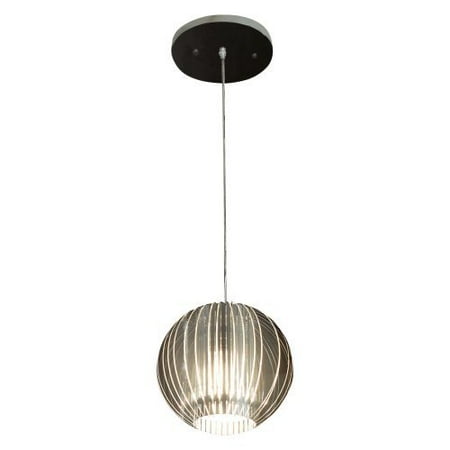 Acclaim Lighting Phoenix - One Light Pendant, Satin Silver Finish with Clear Acrylic Glass