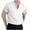 White, variant on Chbgutlmr Mens Dress Shirts Summer Casual Notched V Neck Button Short Sleeve Tshirts Loose Solid Color Tops