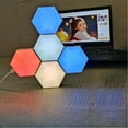 thumbnail image 7 of Hexagonal RGB Light under $5! CQCYD Hexagonal RGB Light Panels, Smart Control LED Wall Light with Music Sync, Game Room Mood Lighting, DIY Background Wall Light for Bedroom Living Room, USB Powered, 7 of 7