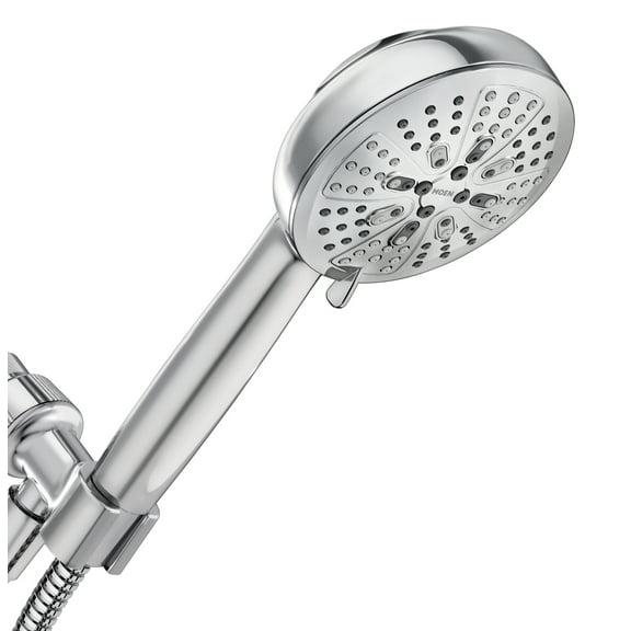 Moen Hydro Energetix Chrome Detachable 7-Function Handheld Shower Head, 200H0