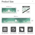 thumbnail image 3 of Yayeee Faucet Mat for Kitchen Sink 14.7" Diatomite Long Splash Guard Pad, Green and White Pattern, 3 of 7