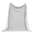 thumbnail image 4 of Ribbed Plush Sherpa Reversible Throw Blanket (King, Light Grey), 4 of 6