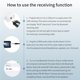 thumbnail image 5 of Monstrate Adaptador de audio USB Bluetooth 2 en 1 TV Computadora Coche Bluetooth 5.0 Receptor y transmisor Electrónica negro, 5 of 6