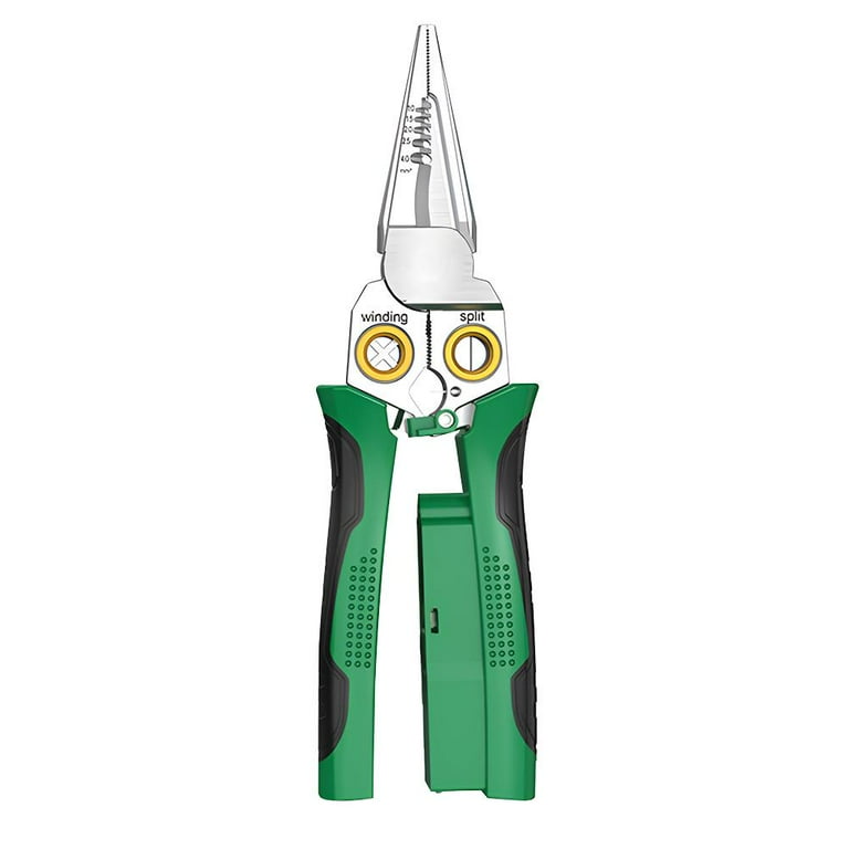 SSKFHGI Wire Strippers with Electricity Measurement Function Multifunctional Wire Stripping Pliers for Cutting and Pulling Wires Cable Scissors for Scraping and Pressing Wires with Voltage Test