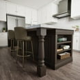 thumbnail image 4 of Ekena Millwork 5"W x 5"D x 35 1/2"H Legacy Tapered Cabinet Column (Top Block: 6", Bottom Block: 7"), Alder, 4 of 7