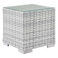 thumbnail image 1 of Modway Convene Outdoor Patio Furniture Side Table in Light Gray, 1 of 8